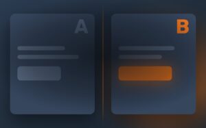 Prueba A/B: version A y version B de una pagina